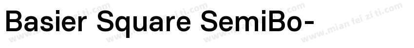 Basier Square SemiBo字体转换